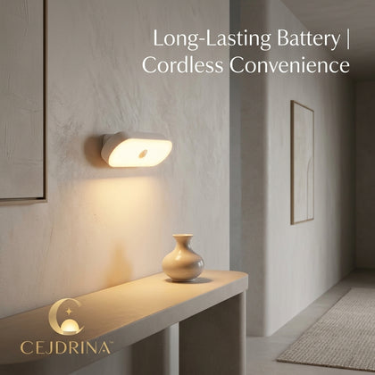 CEJDRINA™ Rechargeable Magnetic Motion Sensor LED Light – 150° Adjustable Cordless Under-Cabinet & Bedside Night Lamp