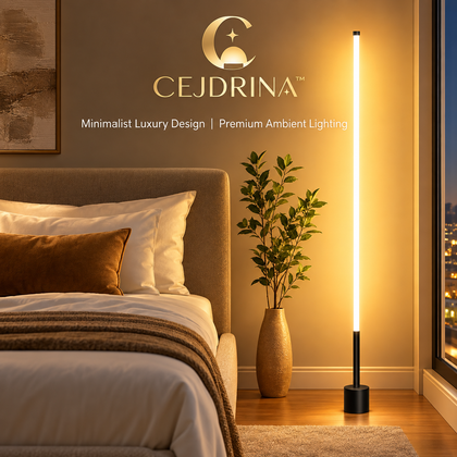 CEJDRINA™ Offline Voice-Control LED Floor Lamp – Smart Acoustic Standing Night Light for Living Room & Bedroom Corner