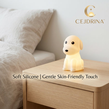 CEJDRINA™ Cute Silicone Animal Bedside Night Light – Soft Squeeze Tap-Control Warm LED Nursery & Kids Room Lamp